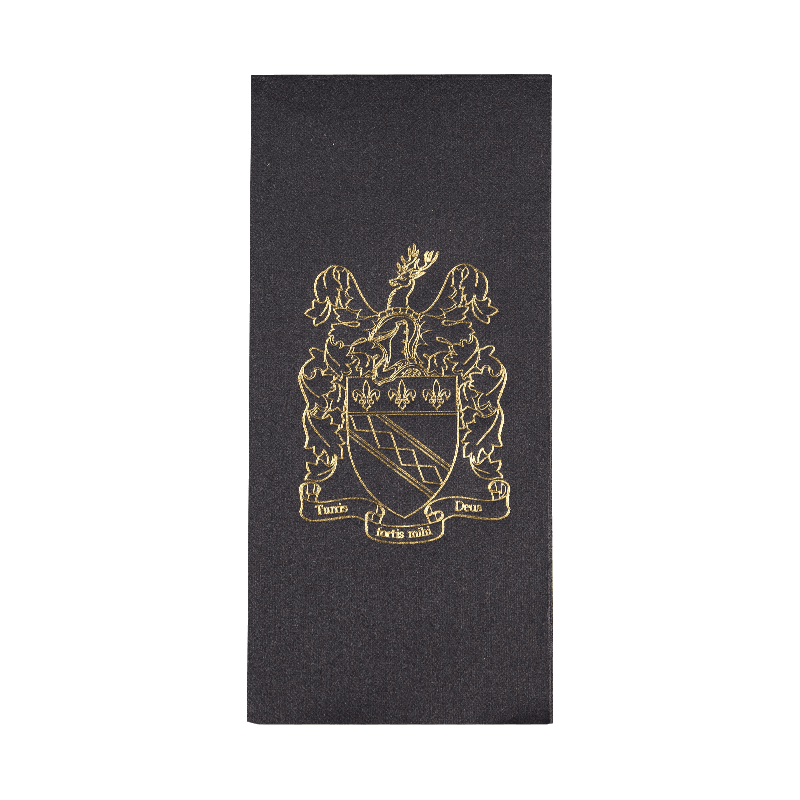 43x30 Mollis Nigrum Airlaid Napkins calidum Stamp SJ2302