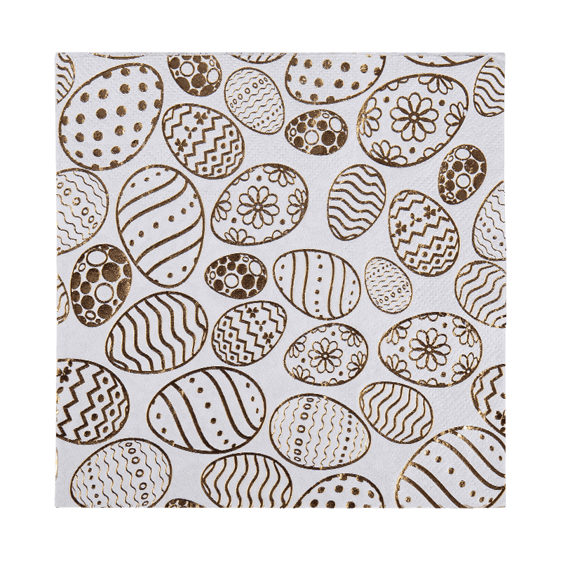 33x33 Paschae eleganti napkins cum calidum stamp sj5201