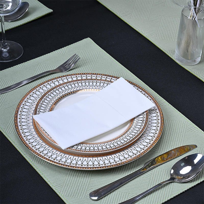 Perfectam eget elegantiam et prudentiam: White Airlaid mappis Disposable