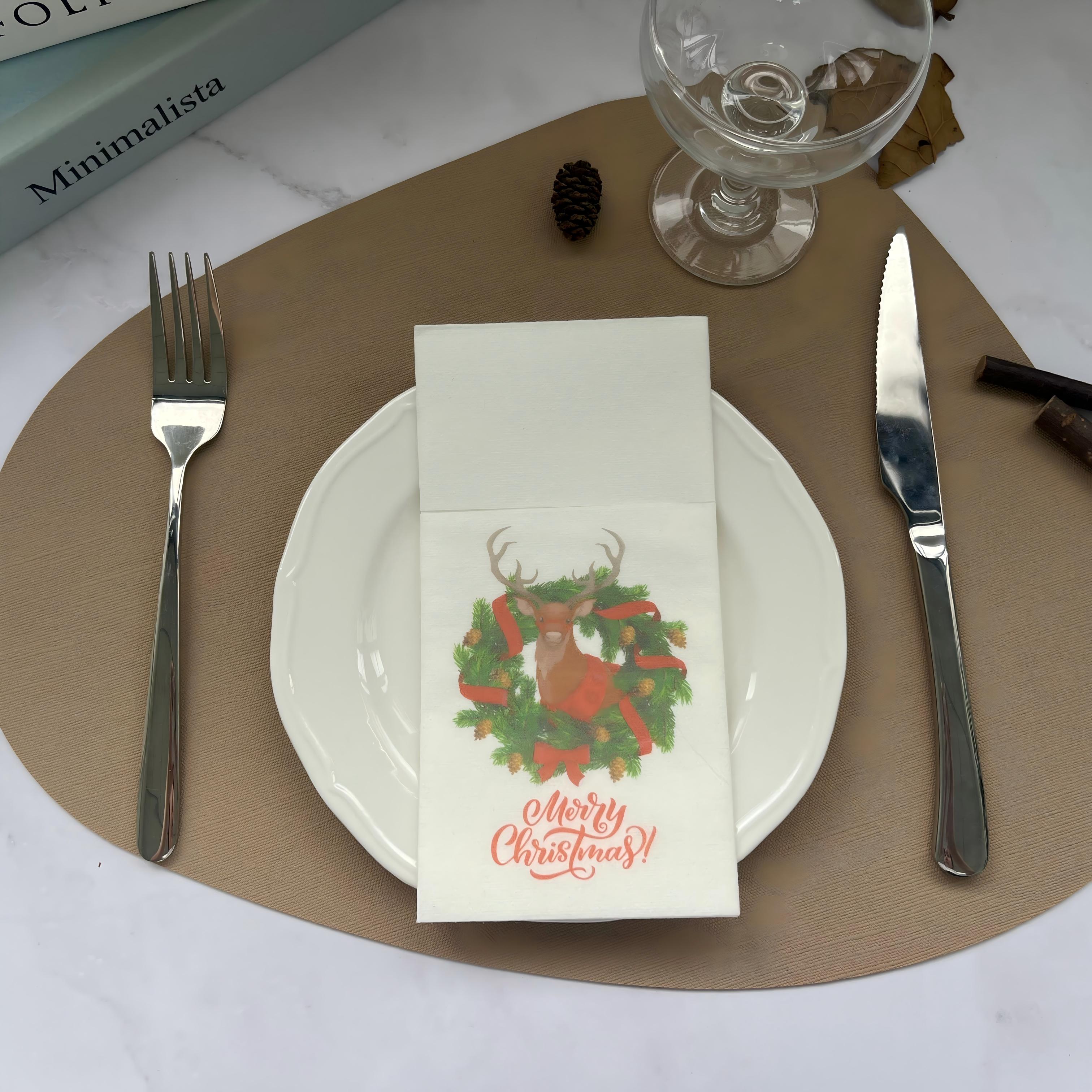 Christmas Customized Printing Design Prandium Airlaid Mappis